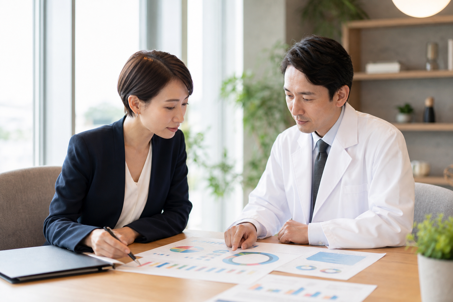 産業医と人事担当者が集団分析を活用する場面