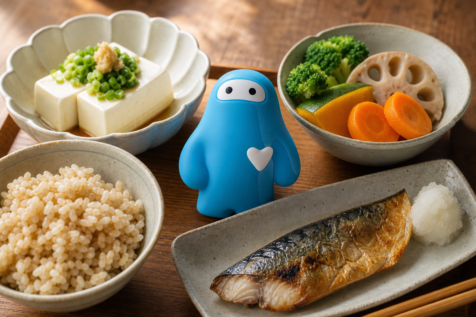 タンパク質・食物繊維・良質な脂質を意識したダイエット食の例