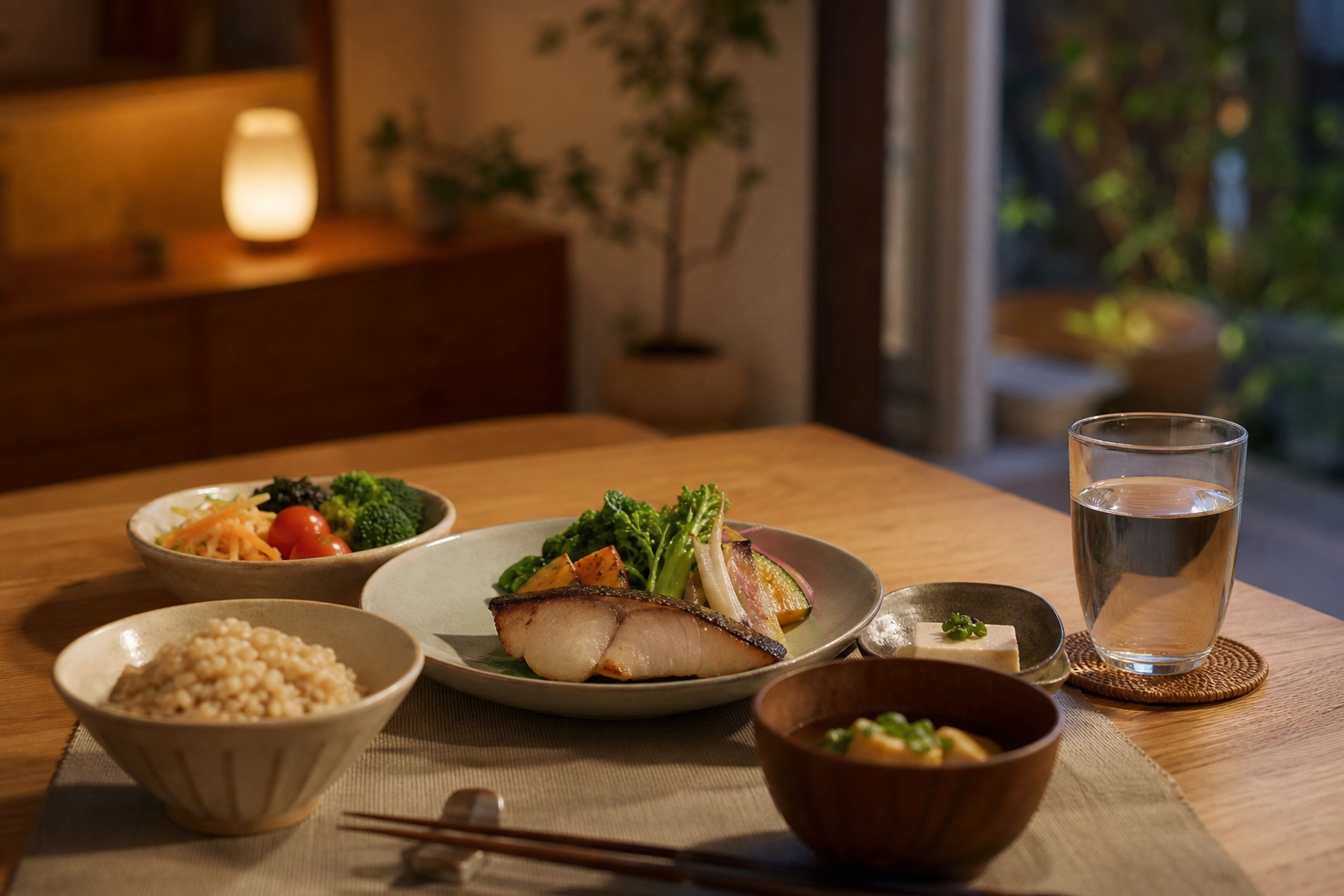 就寝前の食習慣と睡眠の関係を示すイメージ