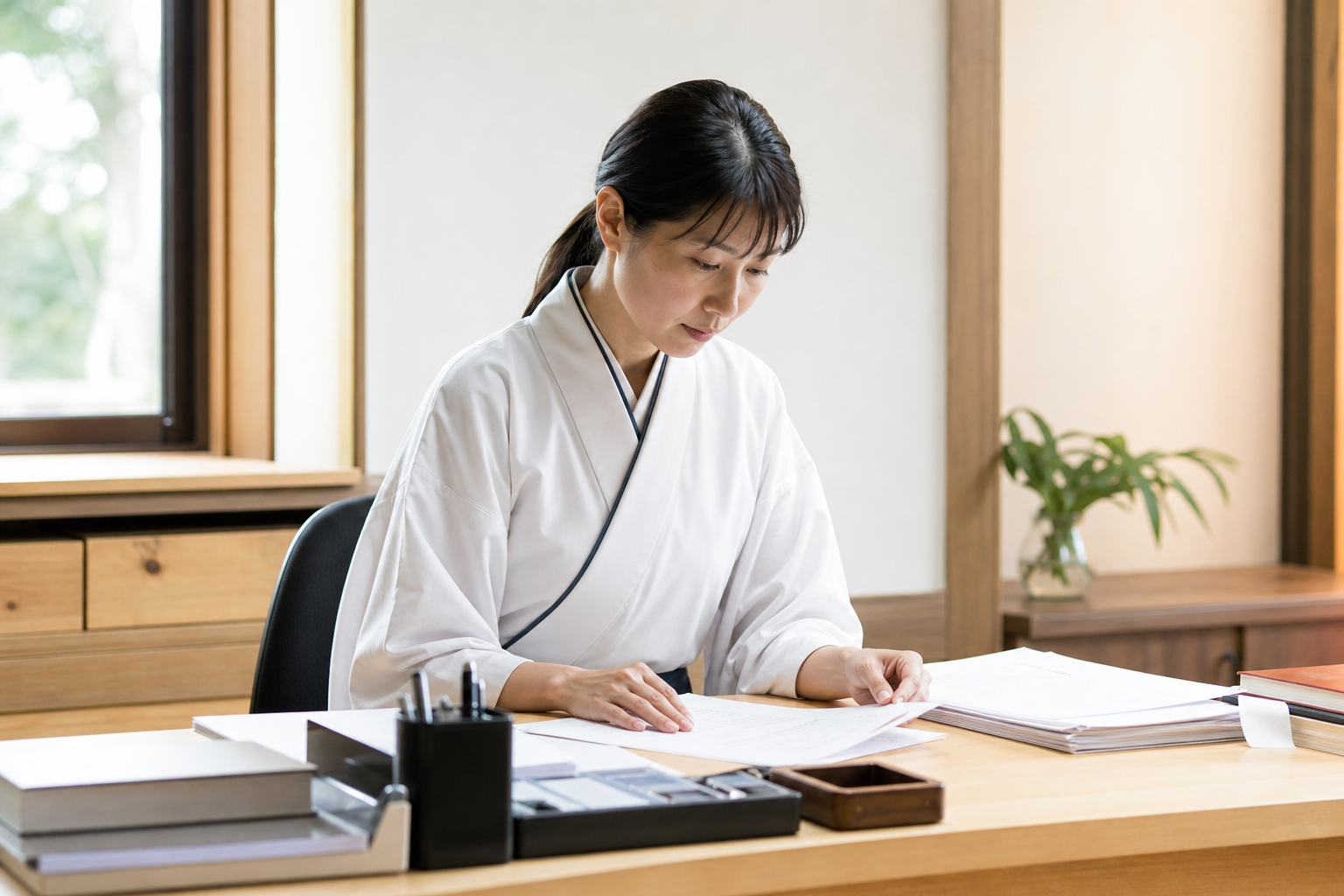 宗教法人の事務をする職員
